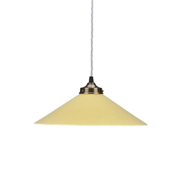 Outlet French Ceramic Pendant Light - Mustard
