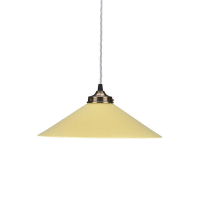Outlet French Ceramic Pendant Light - Mustard