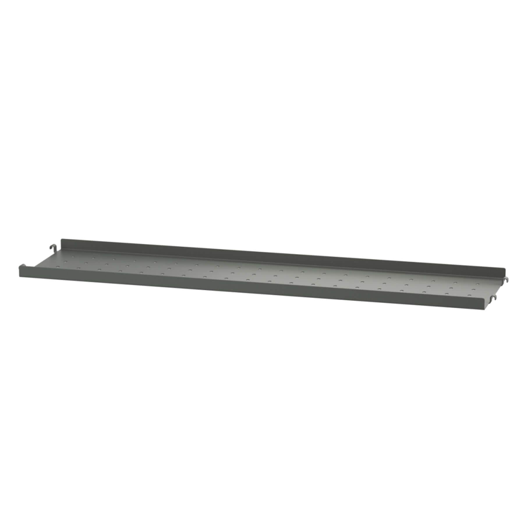 String Furniture String Metal Shelf with Low Edge