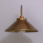 Mullan Lighting Nerissa Brass Swan Neck Wall Light