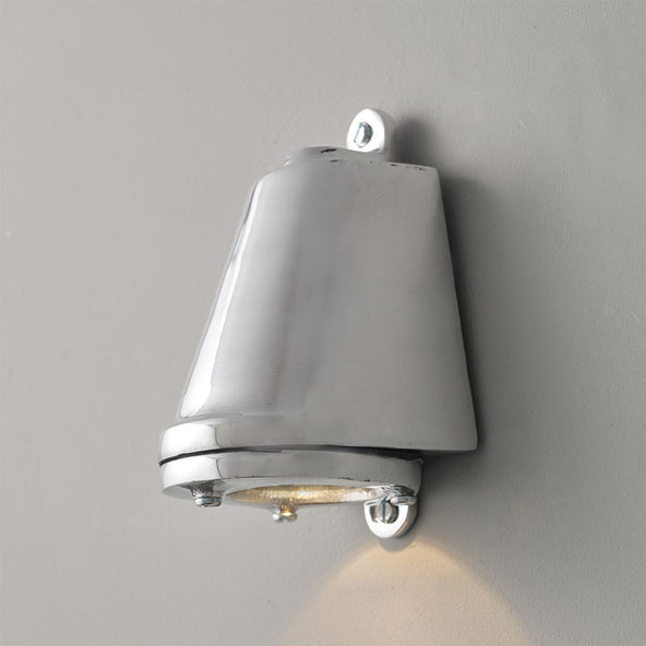 Ex-Display Davey Mast Exterior Wall Light - Polished Aluminium