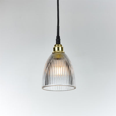 Old School Electric Elongated Prismatic Pendant Light : Bathroom Version