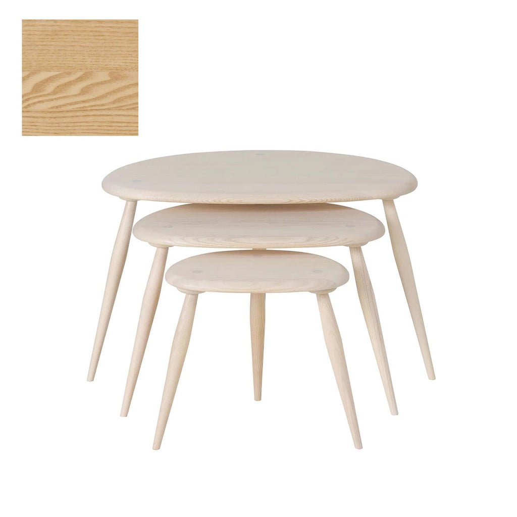 Ercol Pebble Nest of Tables