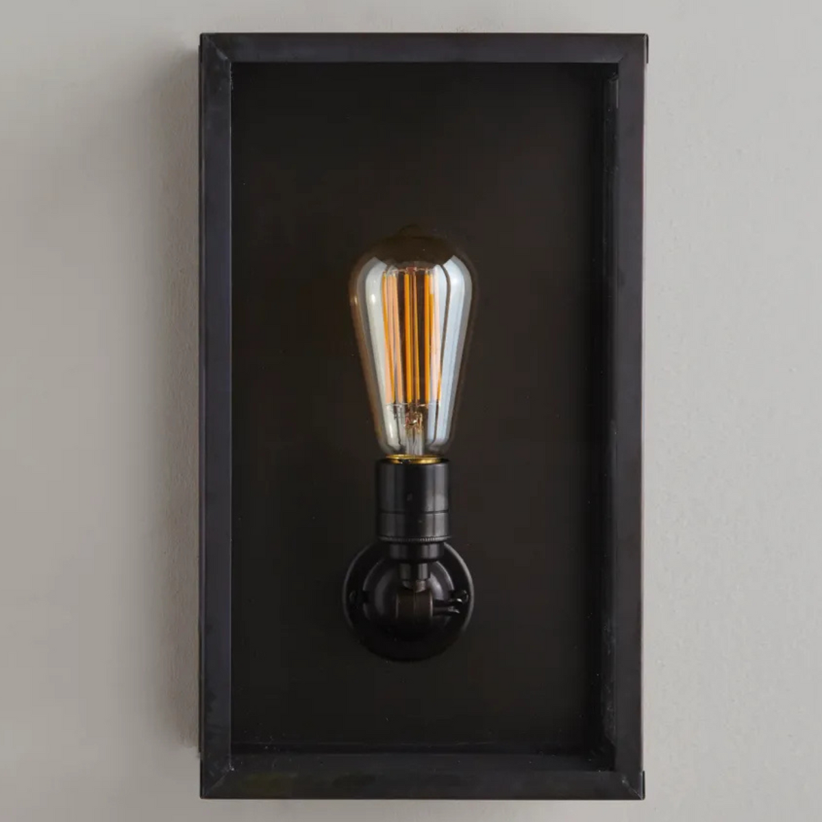 Davey Lighting Box Wall Light, Internally Glazed