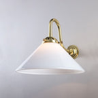Outlet Old School Electric B22 Conical Glass Wall Light