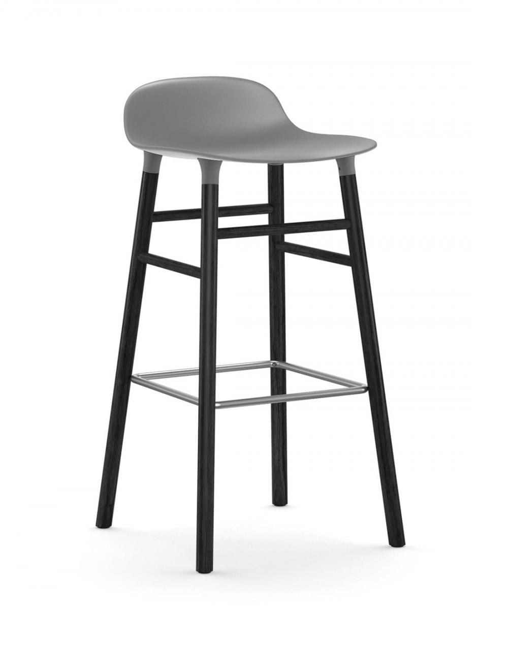 Normann Copenhagen Form Barstool - Wooden Legs