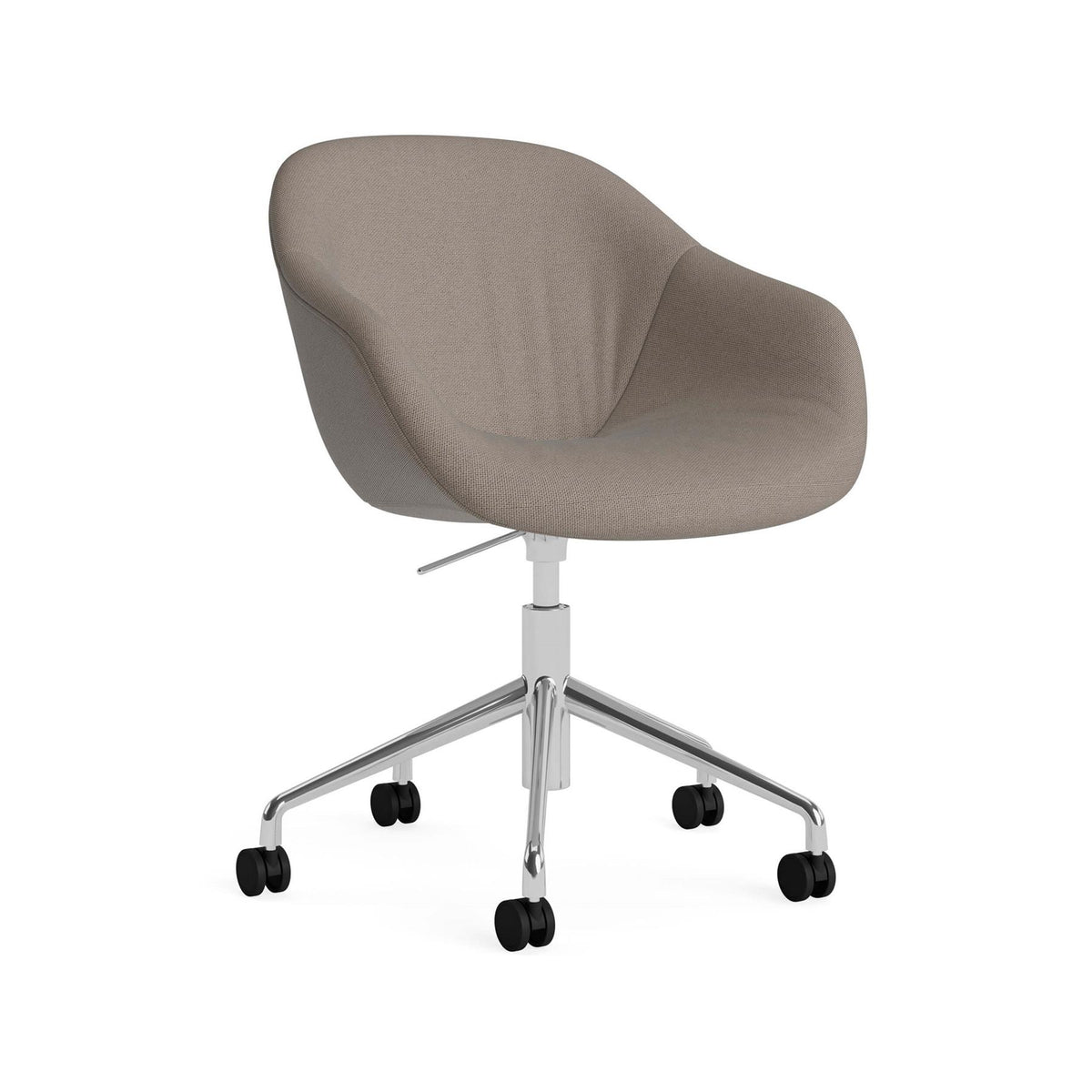 HAY AAC 253 Chair, Soft Upholstery - 5 Star Swivel Base, Gas Lift and Wheels
