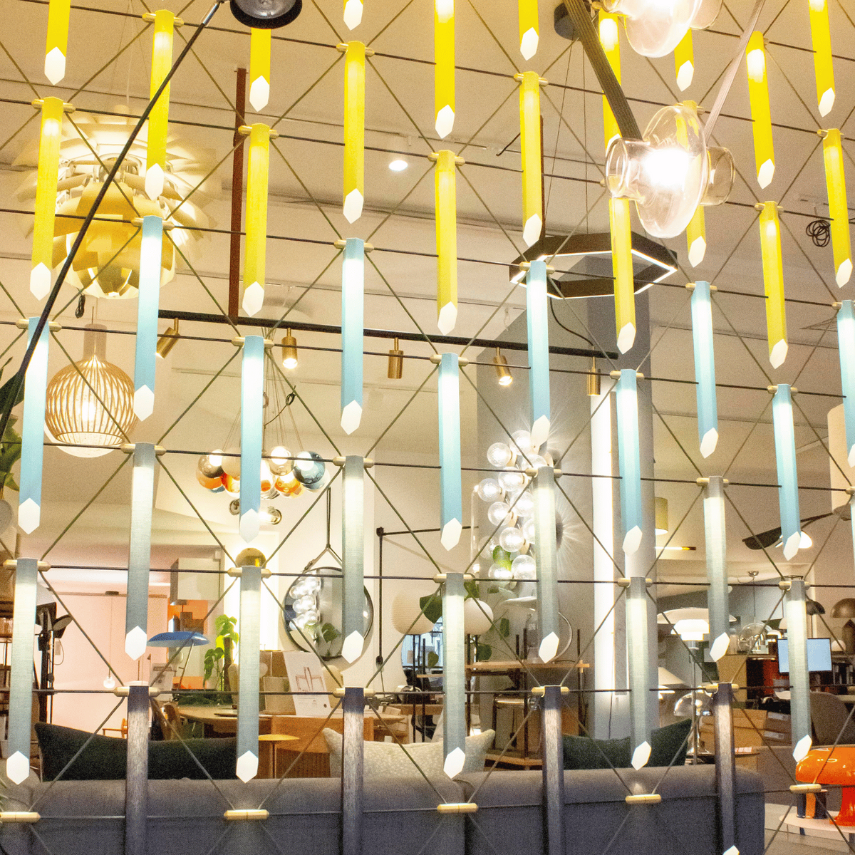 Ex-Display Designheure Mozaik room divider light fitting