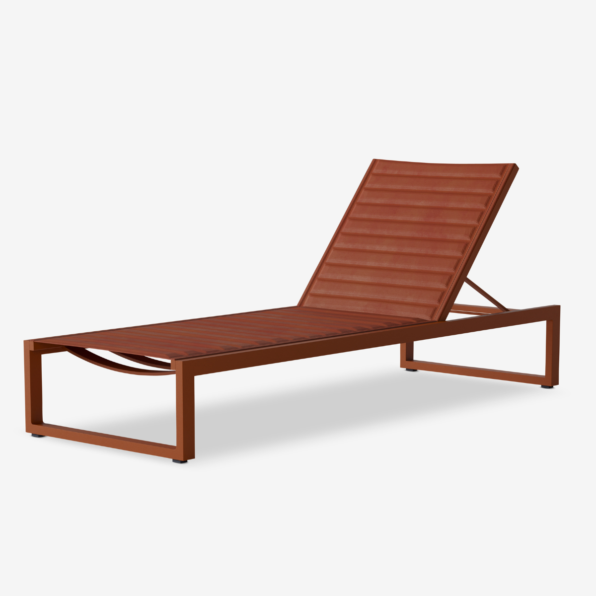 Outlet Case Furniture Eos Cushioned Sun Lounger - Rust
