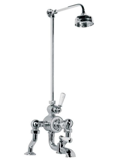 Lefroy Brooks GD8821 Godolphin Exposed Thermostatic Bath Shower Mixer with 5 -