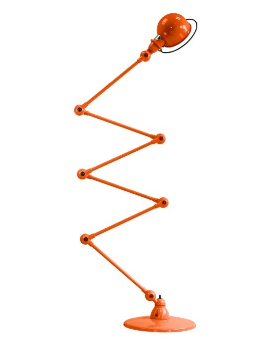 Jielde Loft Six Arm Floor Lamp - Gloss