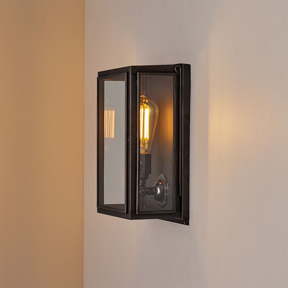 Davey Lighting Box Wall Light, Internally Glazed