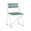 Outlet HAY X-Line Outdoor Chair - Leek Green with Galvanised Frame