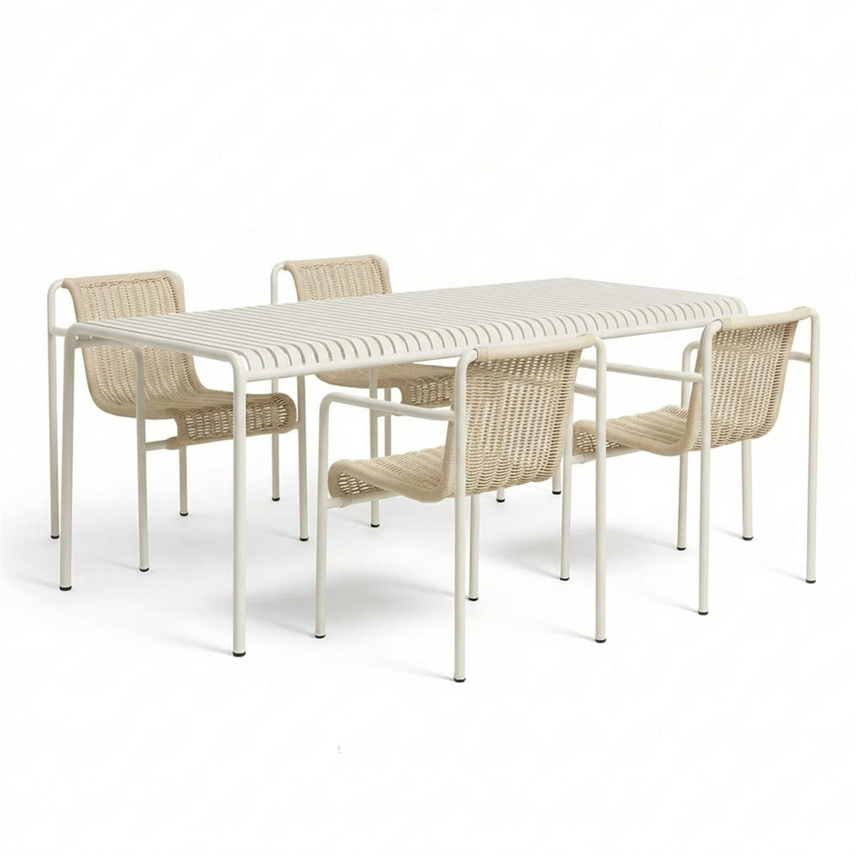 HAY Palissade Cord Garden Dining Set - Medium - Curated by Holloways of Ludlow