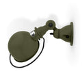Outlet Jielde Loft Flush Wall Light - Olive, Matt, Integral Switch On Shade