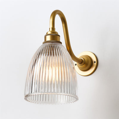 Old School Electric Elongated Prismatic Wall Light : Swan Arm