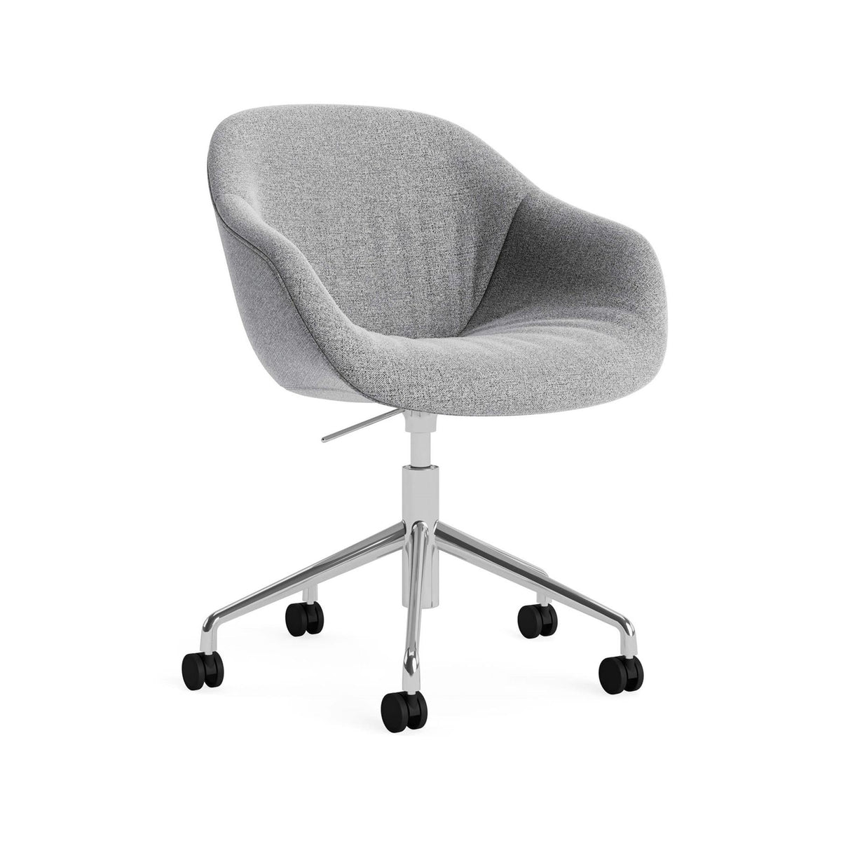 HAY AAC 253 Chair, Soft Upholstery - 5 Star Swivel Base, Gas Lift and Wheels