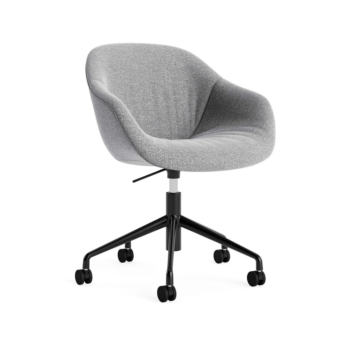 HAY AAC 253 Chair, Soft Upholstery - 5 Star Swivel Base, Gas Lift and Wheels
