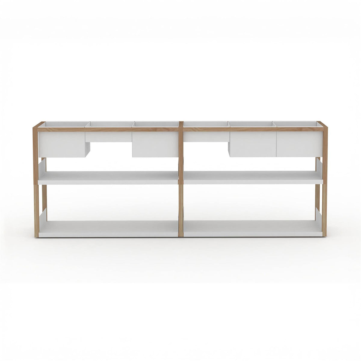 Case Furniture Lap Shelving, Low