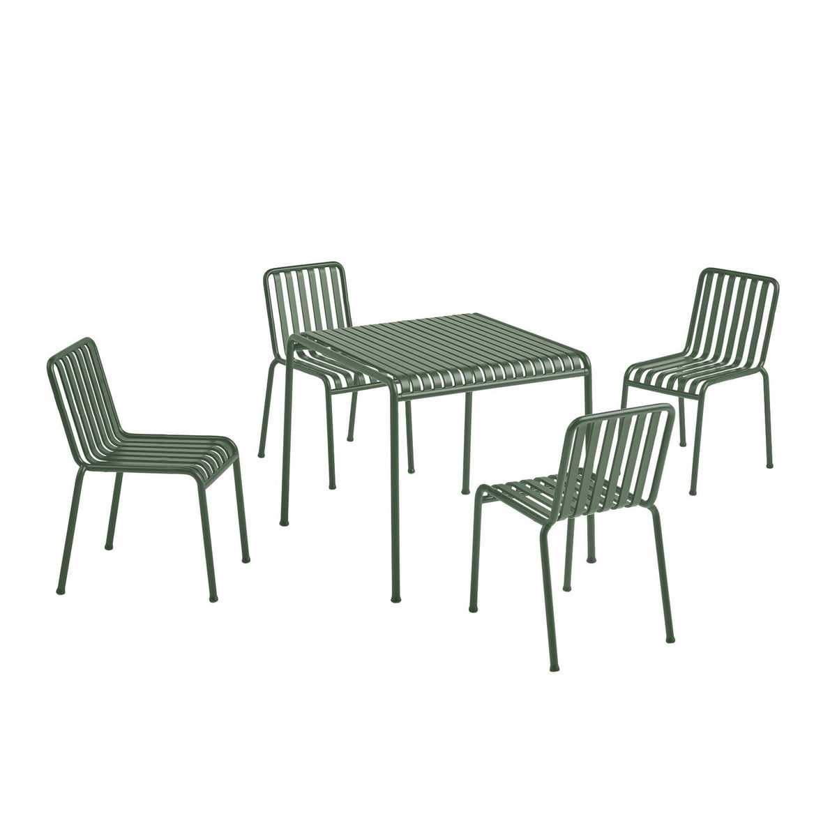 HAY Palissade Garden Dining Set - Chairs without Arms - Curated by Holloways of Ludlow