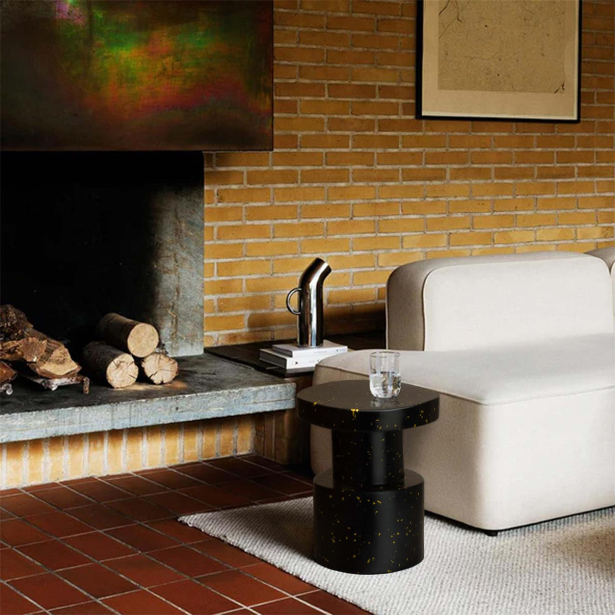 Normann Copenhagen Bit Stool, Black & Gold: Holloways of Ludlow 40th Birthday Limited Edition