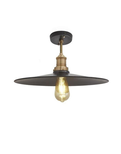 Industville Brooklyn Flush Ceiling Light - Flat Shade