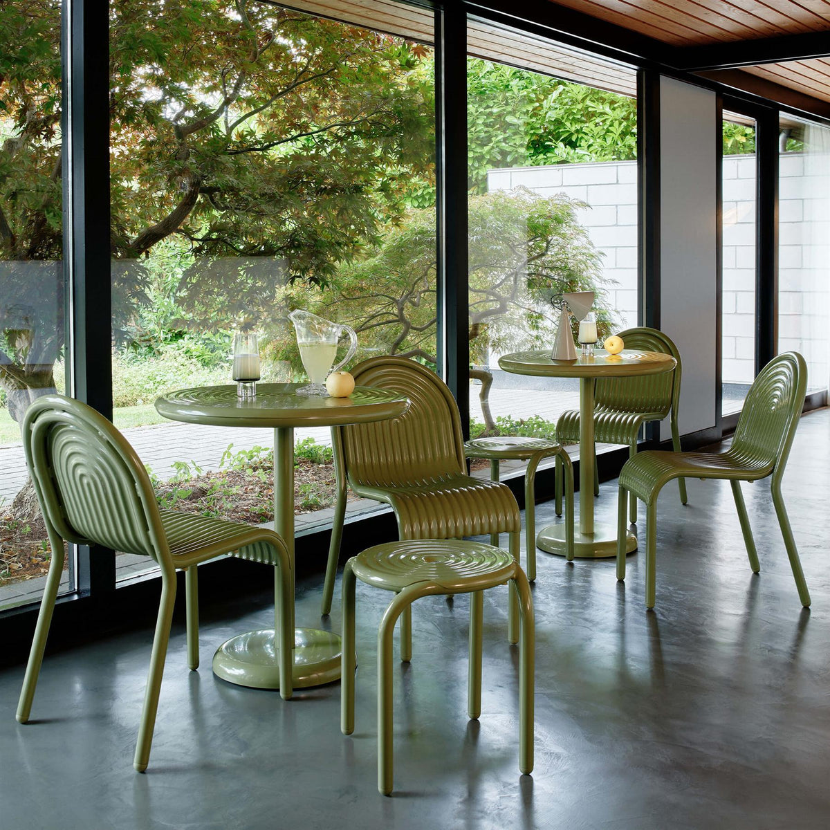 Tom Dixon Groove Small Round Garden Table