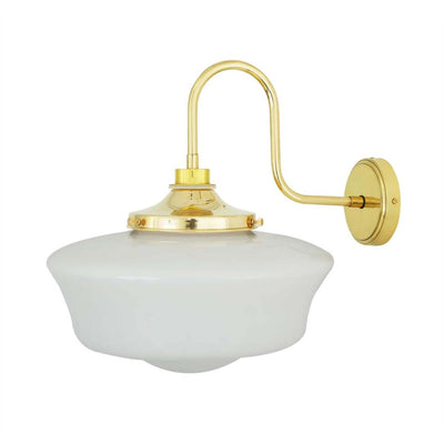 Mullan Lighting Anath Schoolhouse Swan Neck Wall Light