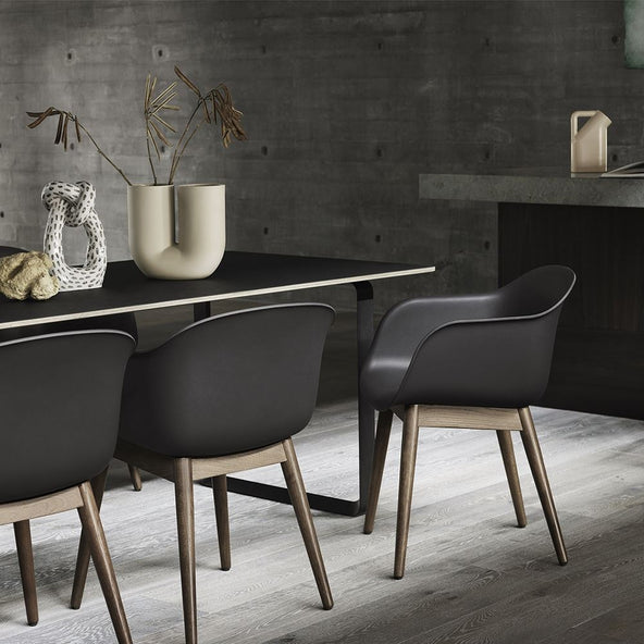 Muuto Fiber Armchair Wood Base Holloways of Ludlow