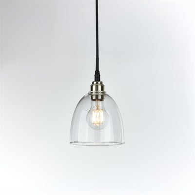 Old School Electric Bell Blown Glass Pendant : Bathroom Version