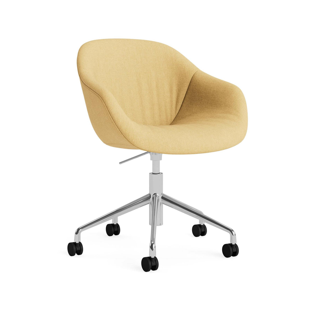 HAY AAC 253 Chair, Soft Upholstery - 5 Star Swivel Base, Gas Lift and Wheels