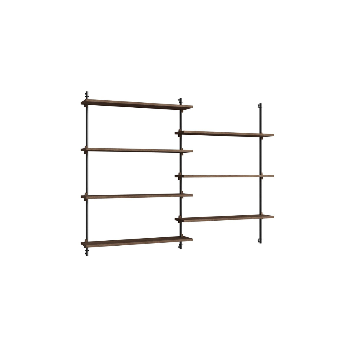 MOEBE Wall Shelving Set Double