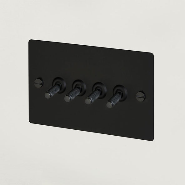 Outlet Buster + Punch 4G Toggle Switch - Black
