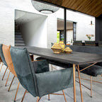 Jess Designs Sanne Chair with Copper Frame without Arms