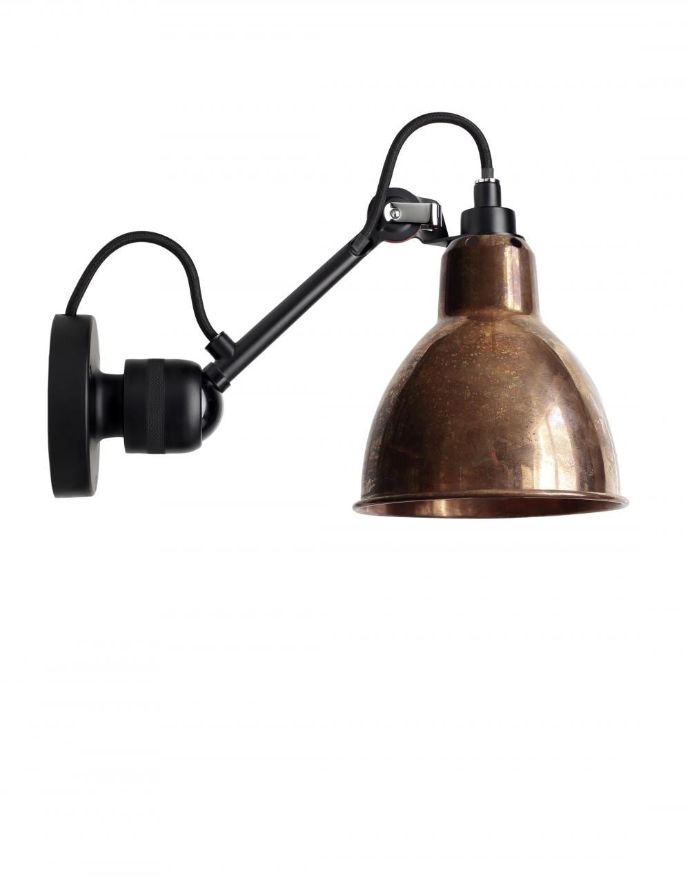 DCW Editions Lampe Gras 304 Small Wall Light - Black Arm