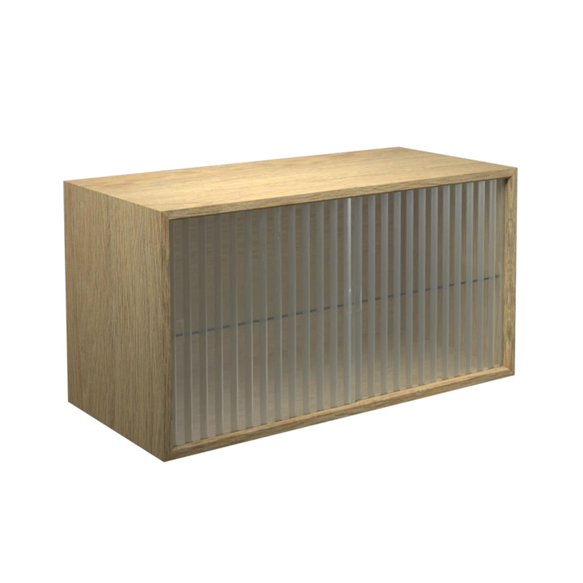 DK3 Royal 20 Cabinet with 2 Rippled Glass Sliding Doors