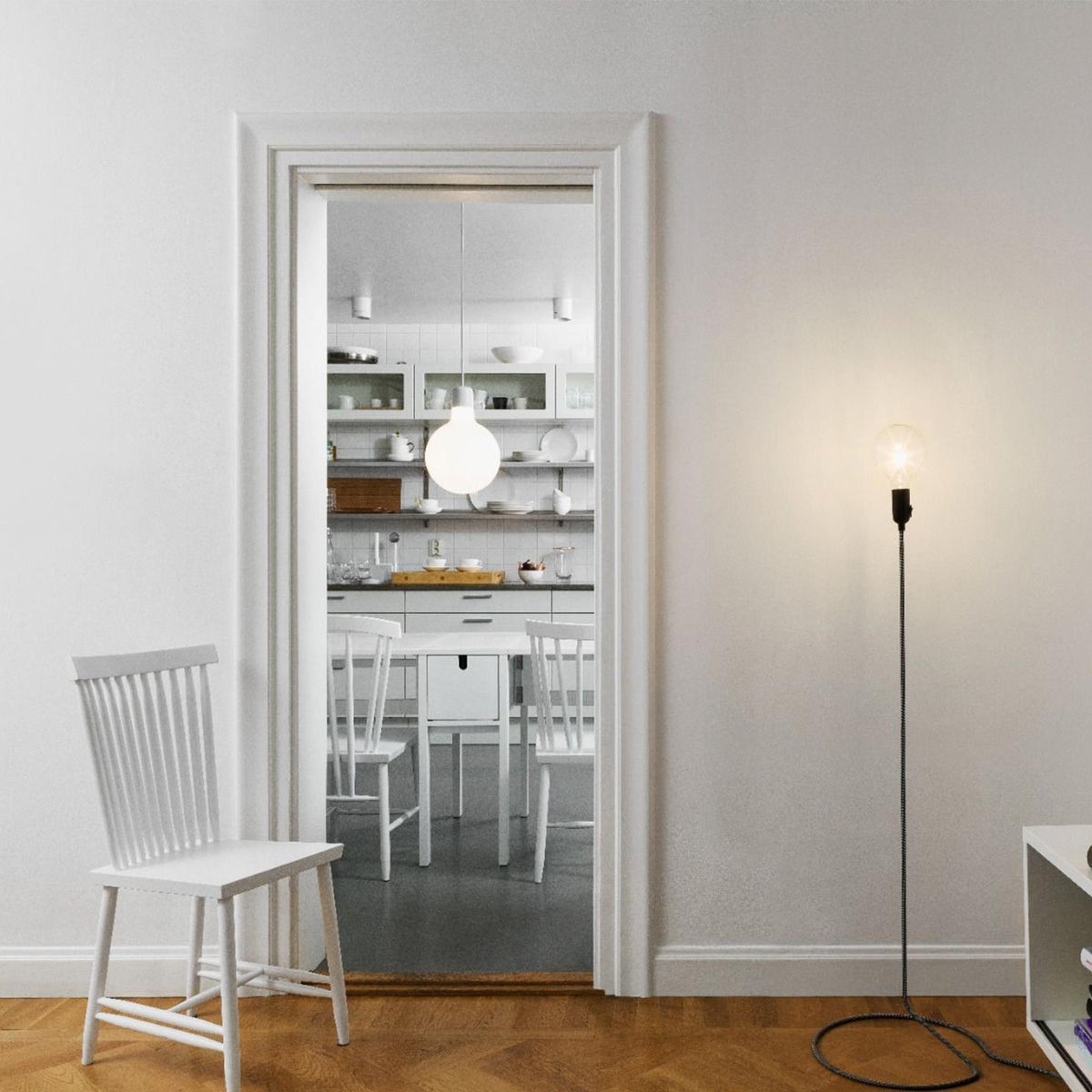 Design House Stockholm Cord Floor Lmap