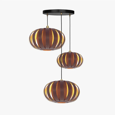 Tom Raffield Urchin Range Trio Cluster Pendant Light