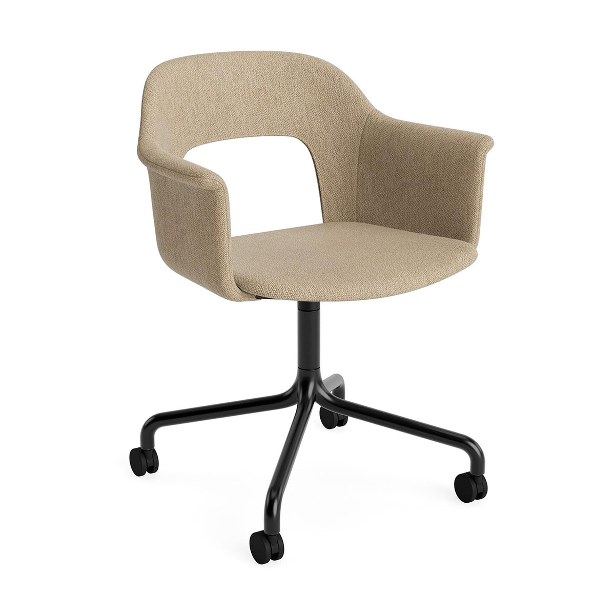 HAY Layout Armchair 264 with 4 Star Arc Swivel Wheel Base