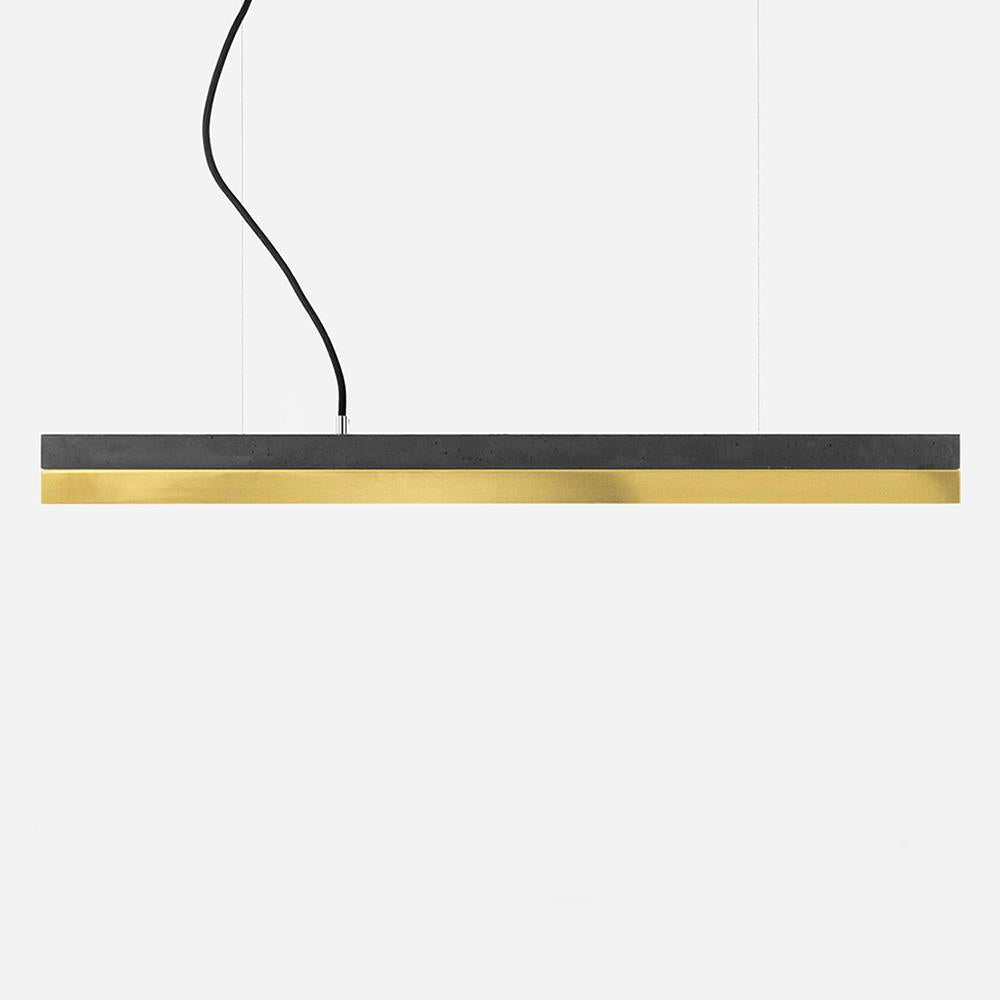Concrete linear pendant