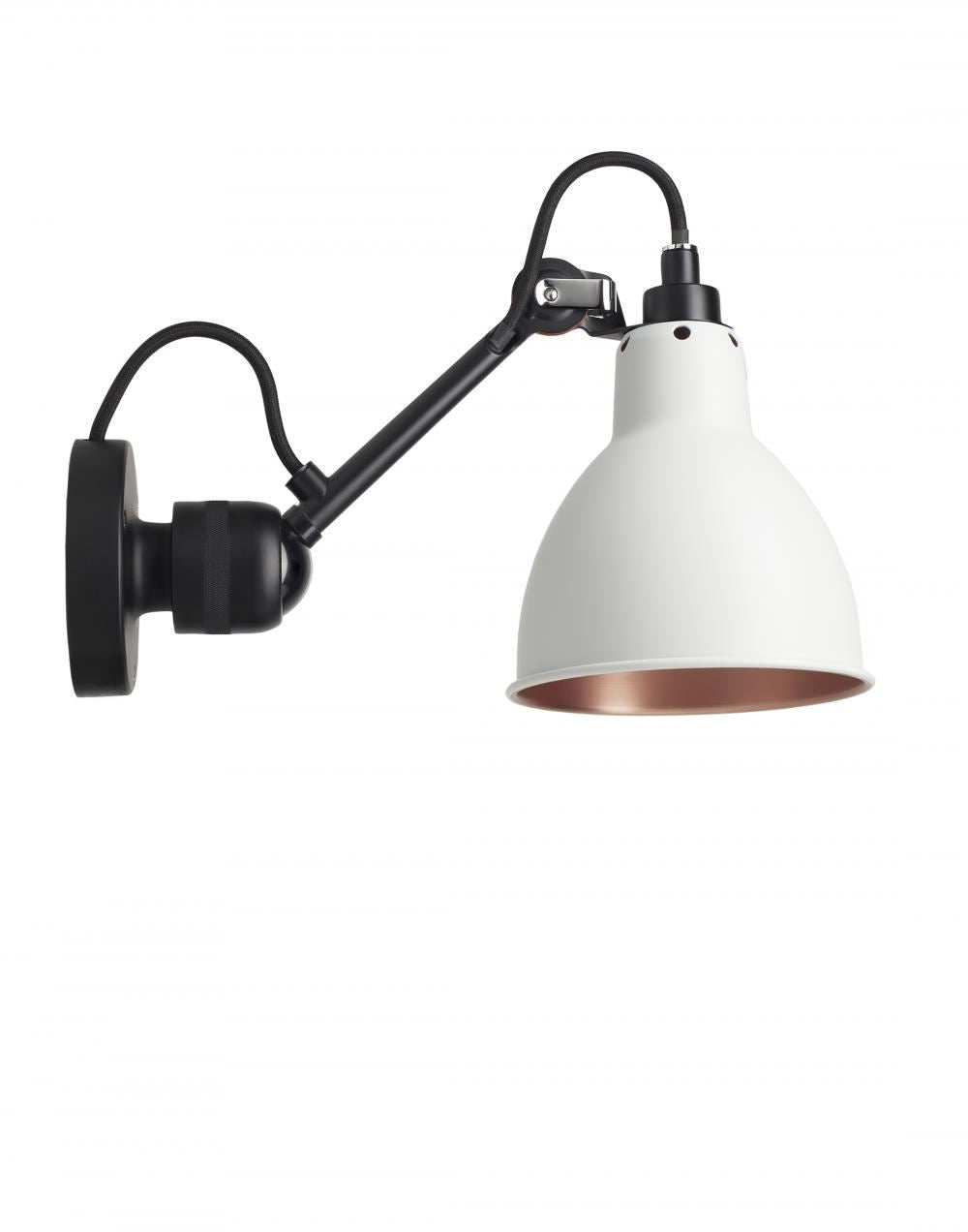 DCW Editions Lampe Gras 304 Small Wall Light - Black Arm