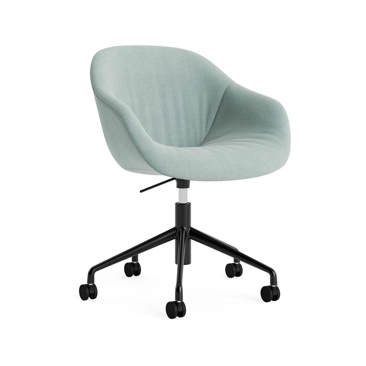 HAY AAC 253 Chair, Soft Upholstery - 5 Star Swivel Base, Gas Lift and Wheels