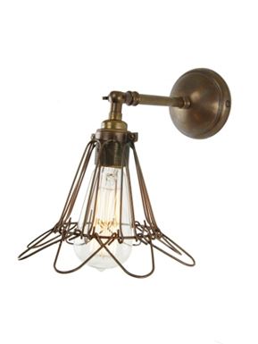 Mullan Lighting Langdon Wall Light With Cage