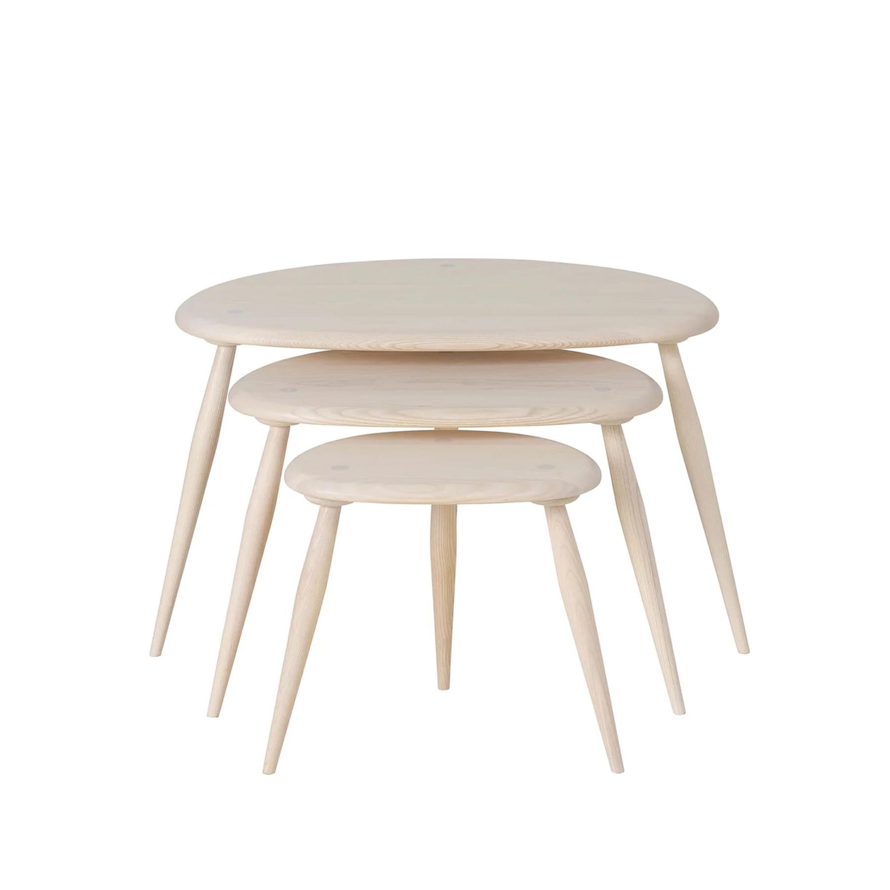 Ercol Pebble Nest of Tables