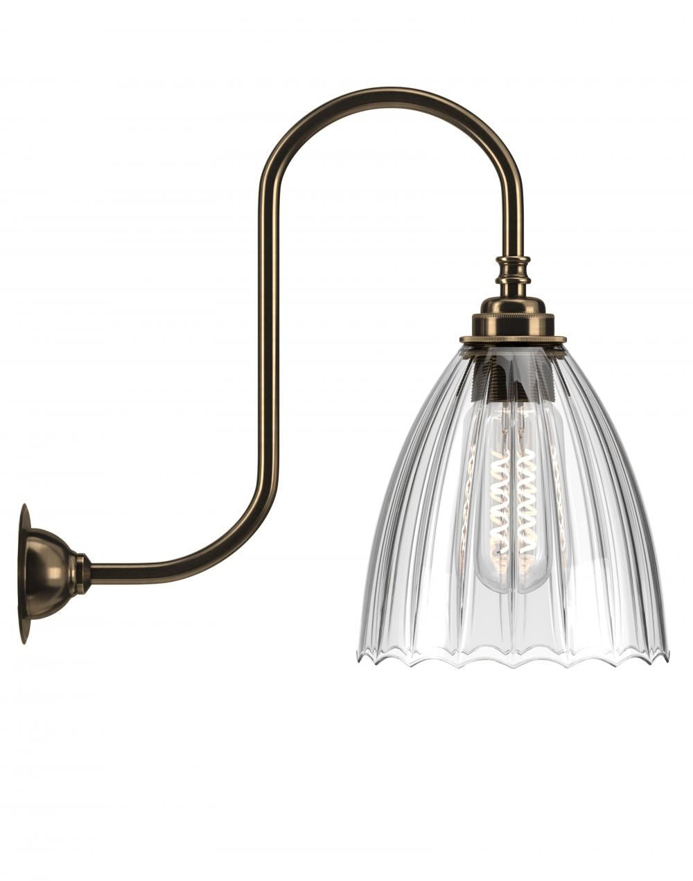 Fritz Fryer Ledbury Swan Neck Wall Light