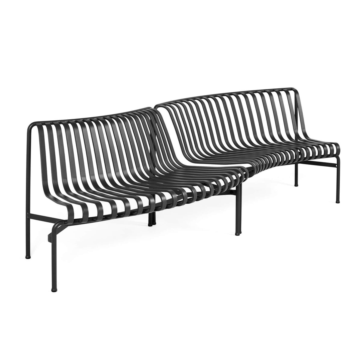 HAY Palissade Garden Park Dining Bench - In Out