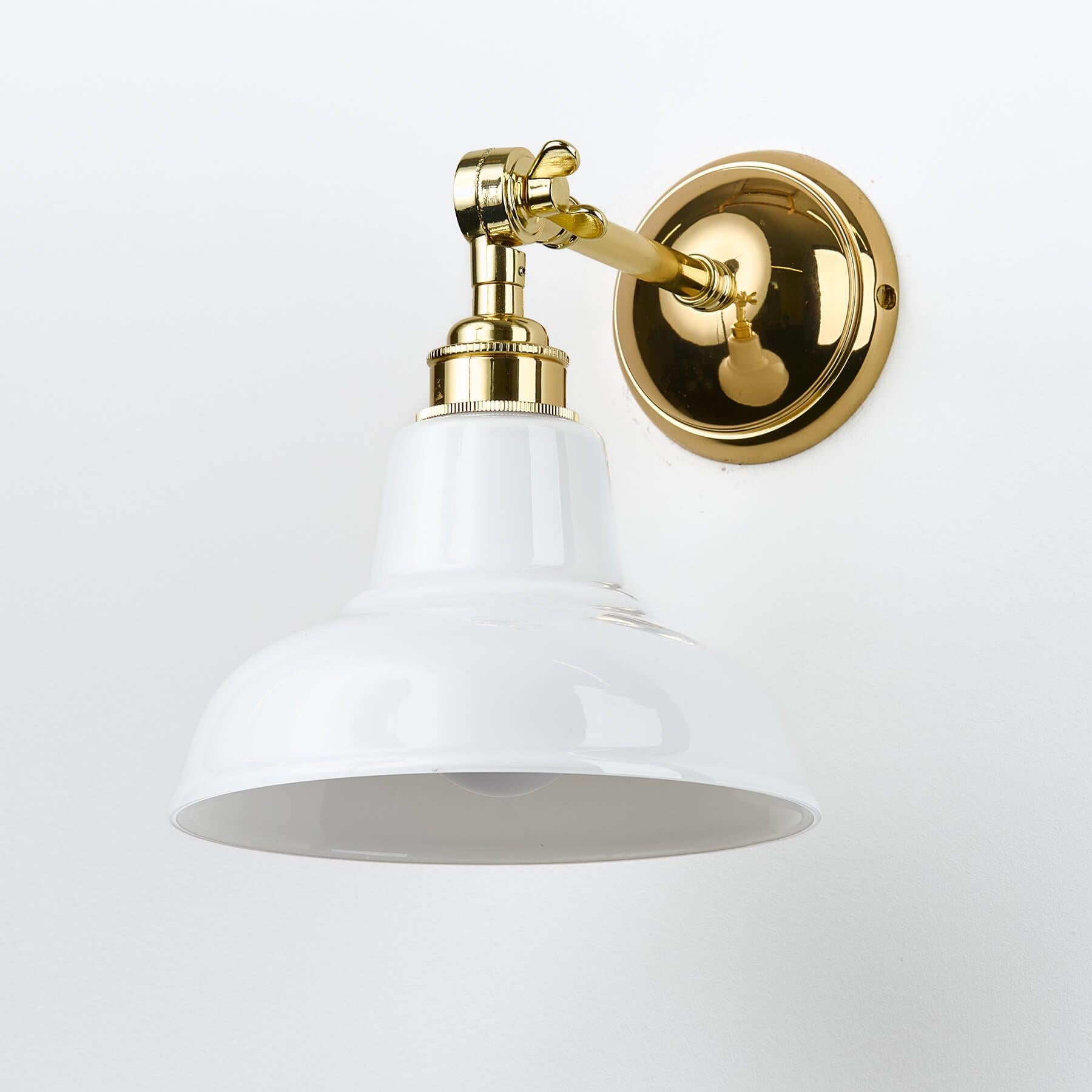 Old School Electric Factory Wall Light : Adjustable Arm