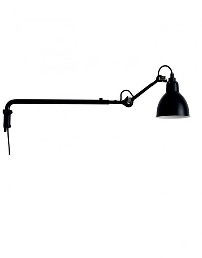 Outlet Lampe Gras 203 Wall Light - Black Shade, Round