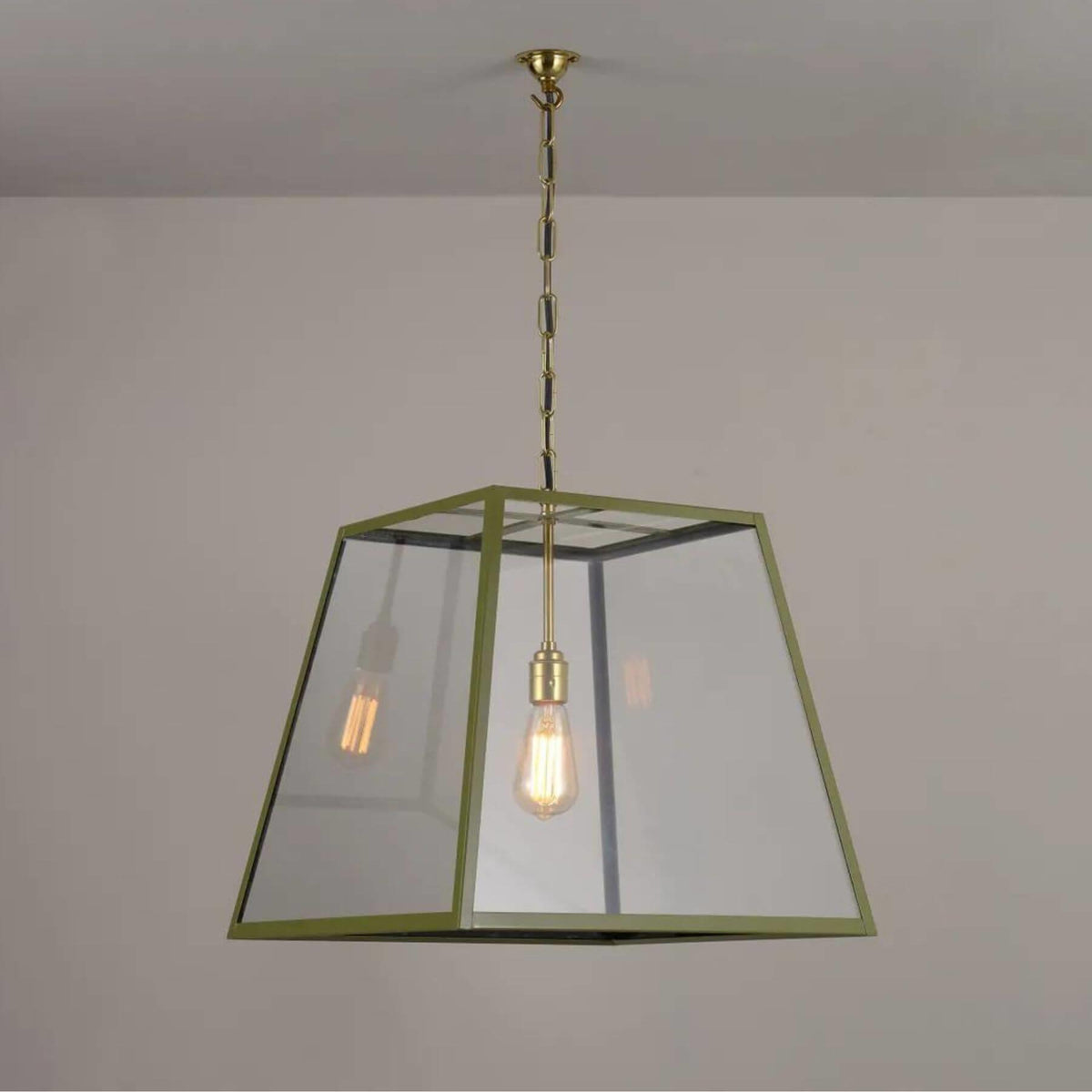 Original BTC Quad Pendant Light Olive