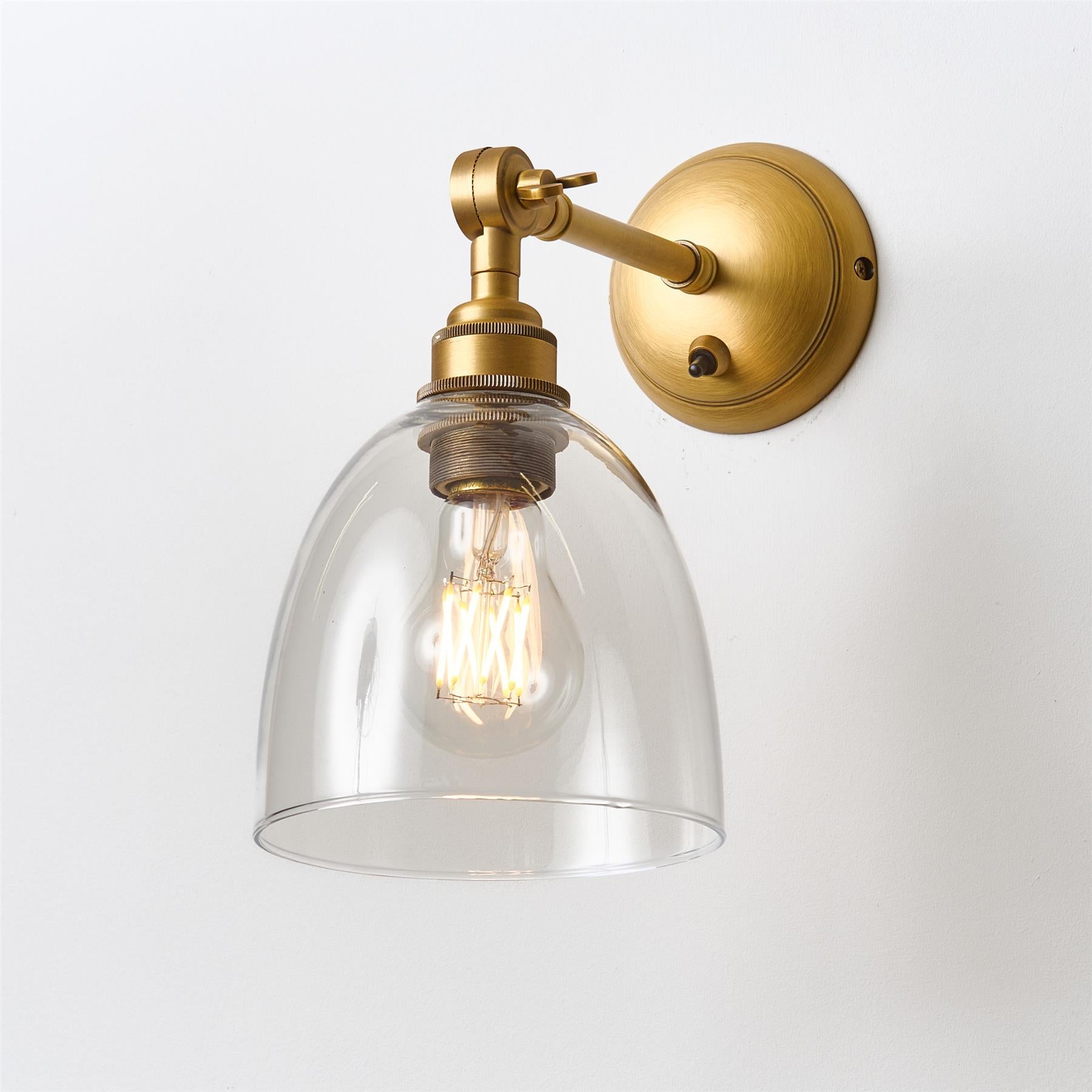Old School Electric Bell Wall Light : Adjustable Arm